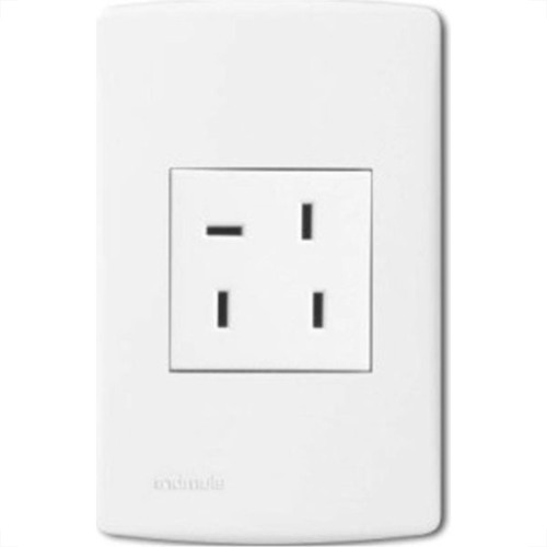 Conjunto Tomada Fone Siena 4X2 Com Placa Branca 6558