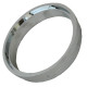Porta Grelha Redonda Dacunha Cromada 15Cm  Porta Grelha Redonda Dacunha Cromada 15Cm