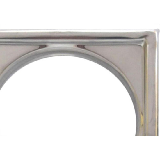 Porta Grelha Inox Clarinox Quadrada 15Cm 5193 Porta Grelha Inox Clarinox Quadrada 15Cm 5193