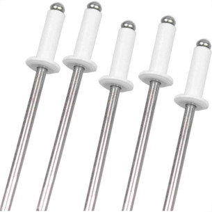 Rebite Rebitop Aluminio Branco Repuxo R312 Mil