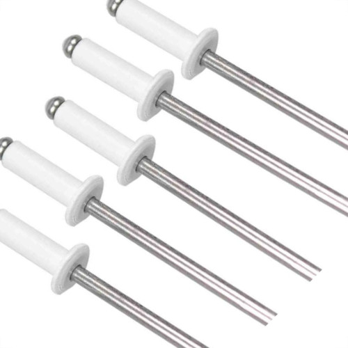 Rebite Rebitop Aluminio Branco Repuxo R312 Mil