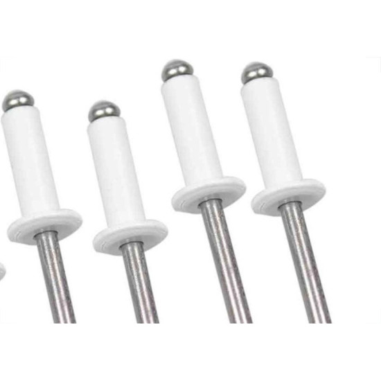 Rebite Rebitop Aluminio Branco Repuxo R312 Mil