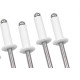 Rebite Rebitop Aluminio Branco Repuxo R314 Mil