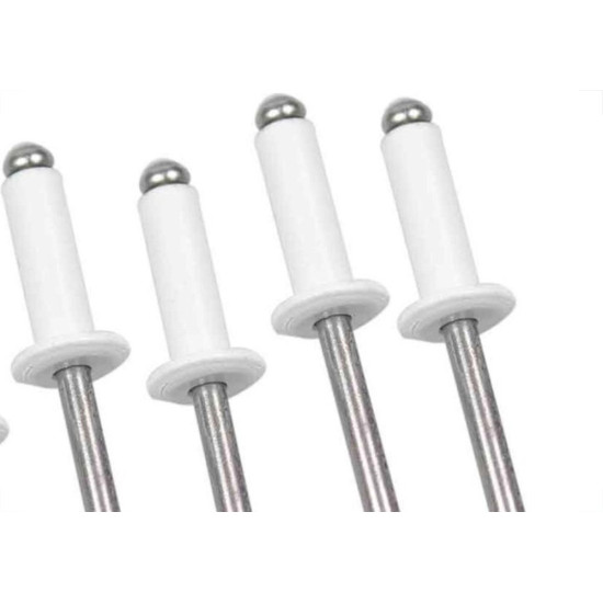 Rebite Rebitop Aluminio Branco Repuxo R412 Mil