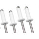 Rebite Rebitop Aluminio Branco Repuxo R416 Mil