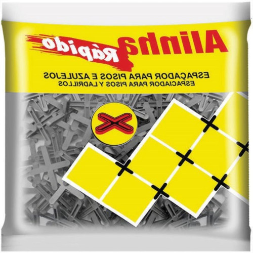 Espacador Juntalider Alinha Rapida 2Mm 100Pecas Espacador Juntalider Alinha Rapida 2Mm 100Pecas