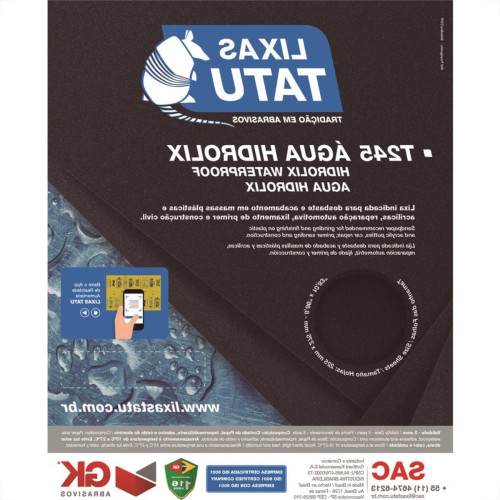 Lixa Dagua Tatu 220 Hidrolix T24502200050 - Kit C/50 Lixa Dagua Tatu 220 Hidrolix T24502200050 - Kit C/50