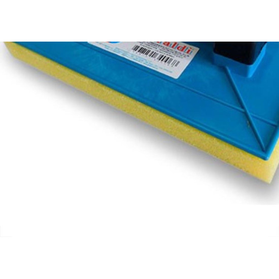 Desempenadeira Pvc Giraldi 18X30 Com Espuma Azul 