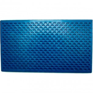 Desempenadeira Pvc Giraldi 22X34 Corrugada Azul 