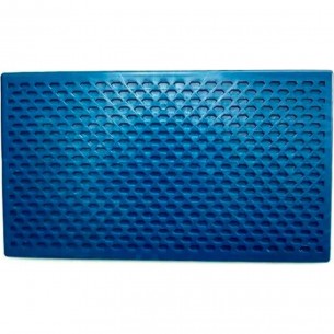 Desempenadeira Pvc Giraldi 22X34 Corrugada Azul 10010001