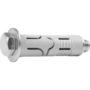 Ancora Chumbador. Fixador Cbn Nylon 1/4X2 Com Parafuso Cbn14200 - Kit C/25