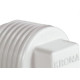 Plug Branco Krona Rosca Rosca 3/4'' 294 - Kit C/50  Plug Branco Krona Rosca Rosca 3/4'' 294 - Kit C/50