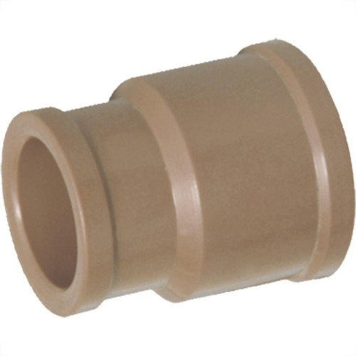 Luva Marrom Krona Liso Liso Reducao 25Mm X20Mm 450 - Kit C/50 Luva Marrom Krona Liso Liso Reducao 25Mm X20Mm 450 - Kit C/50