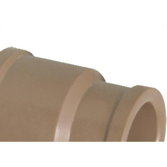 Luva Marrom Krona Liso Liso Reducao 25Mm X20Mm 450 - Kit C/50 Luva Marrom Krona Liso Liso Reducao 25Mm X20Mm 450 - Kit C/50
