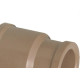 Luva Marrom Krona Liso Liso Reducao 25Mm X20Mm 450 - Kit C/50 Luva Marrom Krona Liso Liso Reducao 25Mm X20Mm 450 - Kit C/50