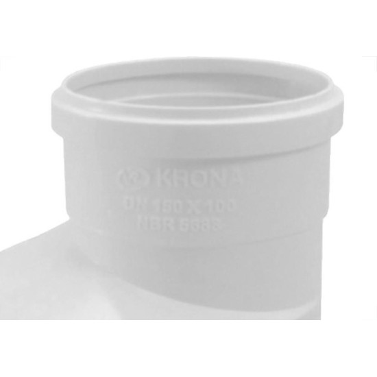 Reducao Excentrica Esgoto Krona 75X 50 654 - Kit C/10 Reducao Excentrica Esgoto Krona 75X 50 654 - Kit C/10