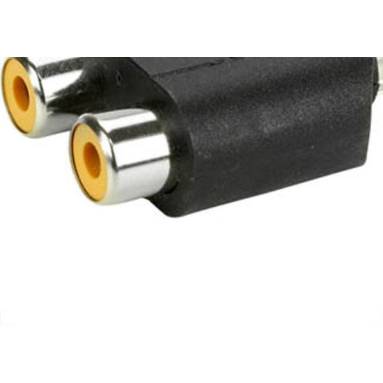 Adaptador Plug Rca X 2 Jack Rca 1089 Adaptador Plug Rca X 2 Jack Rca 1089