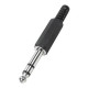 Plug P-10 Stereo 6,35Mm Com Protecao Cabo 602 - Kit C/10 Plug P-10 Stereo 6,35Mm Com Protecao Cabo 602 - Kit C/10