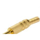 Plug P-10 Stereo 6,35Mm Dourado Com Mola 603 - Kit C/10 Plug P-10 Stereo 6,35Mm Dourado Com Mola 603 - Kit C/10