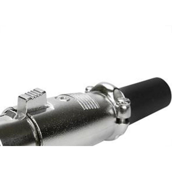 Plug Cannon Femea Cromado 5577 - Kit C/5  Plug Cannon Femea Cromado 5577 - Kit C/5