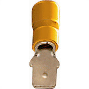 Pre-Isolado Crimper Macho Amarelo 4,0/6,0 Ma23-6  100pcs Em4290