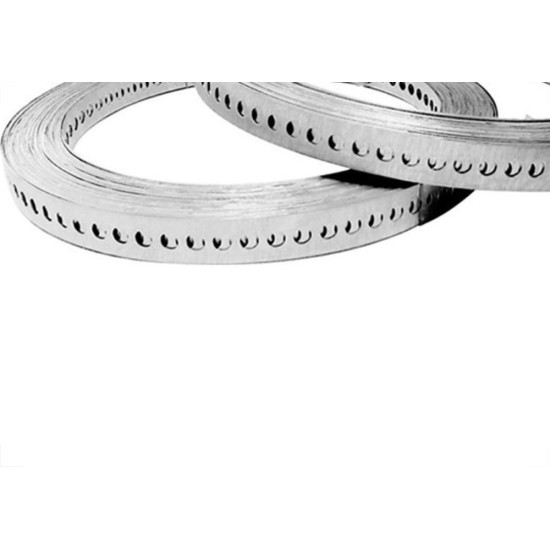 Fita De Aco Perfurada 0,65X25Mmx10M F1710 Fita De Aco Perfurada 0,65X25Mmx10M F1710