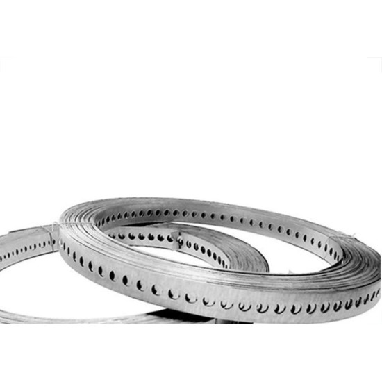 Fita De Aco Perfurada 0,65X25Mmx10M F1710 Fita De Aco Perfurada 0,65X25Mmx10M F1710