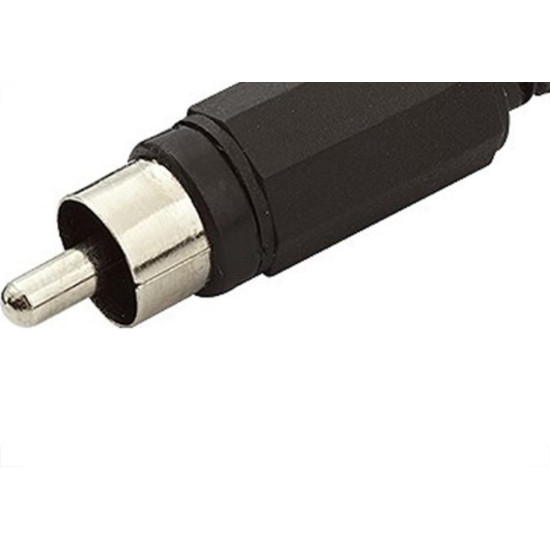 Plug Adaptador Rca Preto 591 - Kit C/10  Plug Adaptador Rca Preto 591 - Kit C/10