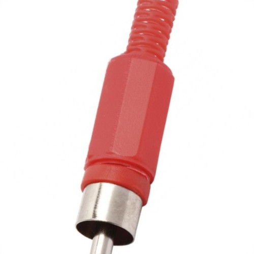 Plug Adaptador Rca Vermelho 590 - Kit C/10  Plug Adaptador Rca Vermelho 590 - Kit C/10