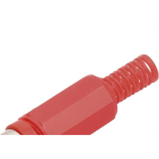 Plug Adaptador Rca Vermelho 590 - Kit C/10  Plug Adaptador Rca Vermelho 590 - Kit C/10