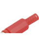 Plug Adaptador Rca Vermelho 590 - Kit C/10  Plug Adaptador Rca Vermelho 590 - Kit C/10