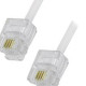 Cabo Fone Liso Jack/Jack 5M Branco 984 Cabo Fone Liso Jack/Jack 5M Branco 984