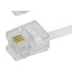 Cabo Fone Liso Jack/Jack 2M Branco 986 Cabo Fone Liso Jack/Jack 2M Branco 986