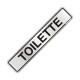 Placa Sinalizacao Aluminio 05X25 ''Toilette'' 100Ap Placa Sinalizacao Aluminio 05X25 ''Toilette'' 100Ap