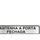 Placa Sinalizacao Aluminio 05X25 ''Manter Porta Fechada'' 100Cl Placa Sinalizacao Aluminio 05X25 ''Manter Porta Fechada'' 100Cl