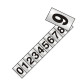 Placa Sinalizacao Aluminio 02,5X05 ''Numerais 0A9'' 100Cr Placa Sinalizacao Aluminio 02,5X05 ''Numerais 0A9'' 100Cr