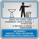 Placa Sinalizacao Aluminio 15X15 ''Procedimento Sanitario Masculino'' 120Aj Placa Sinalizacao Aluminio 15X15 ''Procedimento Sanitario Masculino'' 120Aj