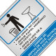 Placa Sinalizacao Aluminio 15X15 ''Procedimento Sanitario Masculino'' 120Aj Placa Sinalizacao Aluminio 15X15 ''Procedimento Sanitario Masculino'' 120Aj