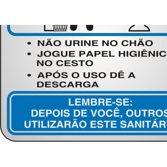 Placa Sinalizacao Aluminio 15X15 ''Procedimento Sanitario Masculino'' 120Aj Placa Sinalizacao Aluminio 15X15 ''Procedimento Sanitario Masculino'' 120Aj