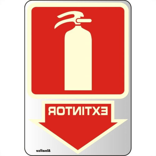 Placa Sinalizacao Aluminio 16X23 ''Extintor'' Fluorescente 150Aj Placa Sinalizacao Aluminio 16X23 ''Extintor'' Fluorescente 150Aj