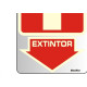 Placa Sinalizacao Aluminio 16X23 ''Extintor'' Fluorescente 150Aj Placa Sinalizacao Aluminio 16X23 ''Extintor'' Fluorescente 150Aj