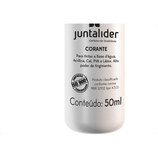 Corante Juntalider Ocre 50Ml Para Tinta - Kit C/12 Corante Juntalider Ocre 50Ml Para Tinta - Kit C/12