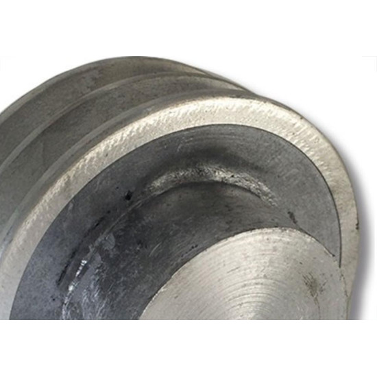 Polia Aluminio Mademil ''A'' 2 Canais 4''/100Mm Pal100A2