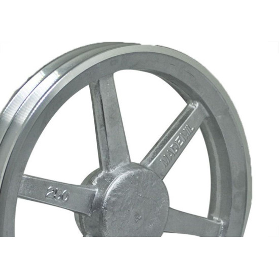 Polia Aluminio Mademil ''A'' 2 Canais10''/250Mm Pal250A2 Polia Aluminio Mademil ''A'' 2 Canais10''/250Mm Pal250A2