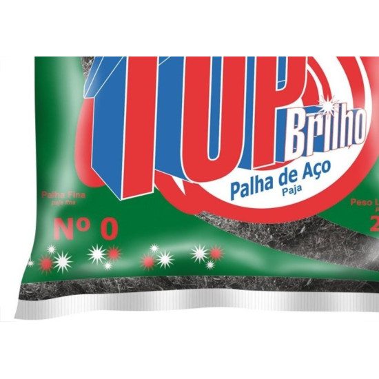 Palha De Aco Top Brilho Numero 0 16 - Kit C/20 