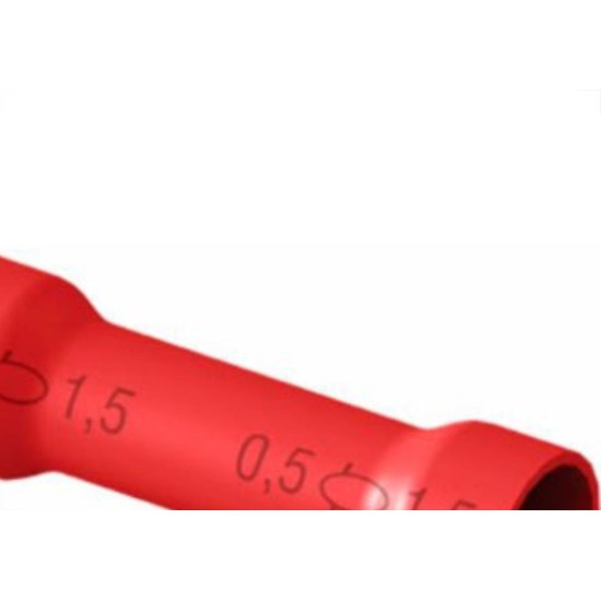 Pre-Isolado Intelli Luva Emenda 0,5A1,5 Vermelho Lep1,5 Com 100 Pecas 1701 (Lep 1,5) Pre-Isolado Intelli Luva Emenda 0,5A1,5 Vermelho Lep1,5 Com 100 Pecas 1701 (Lep 1,5)