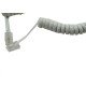 Cabo Fone Espiral Jack/Jack 2M Branco 989 Cabo Fone Espiral Jack/Jack 2M Branco 989