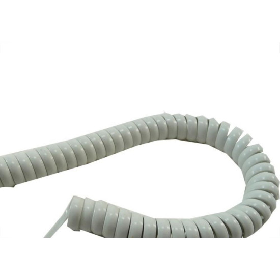 Cabo Fone Espiral Jack/Jack 2M Branco 989 Cabo Fone Espiral Jack/Jack 2M Branco 989