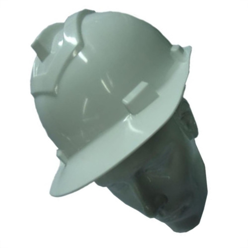 Capacete Com Carneira Ledan Plastico Branco 2530 Capacete Com Carneira Ledan Plastico Branco 2530