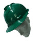 Capacete Com Carneira Ledan Plastico Verde 2533 Capacete Com Carneira Ledan Plastico Verde 2533